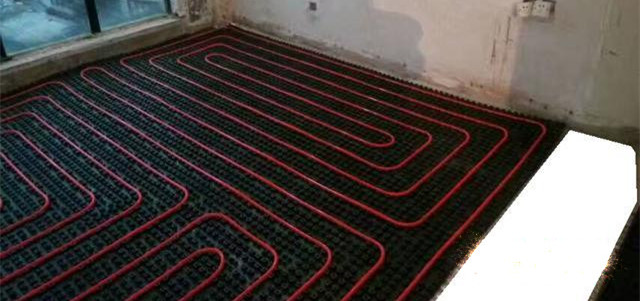 地暖施工實例圖之地面布置配合