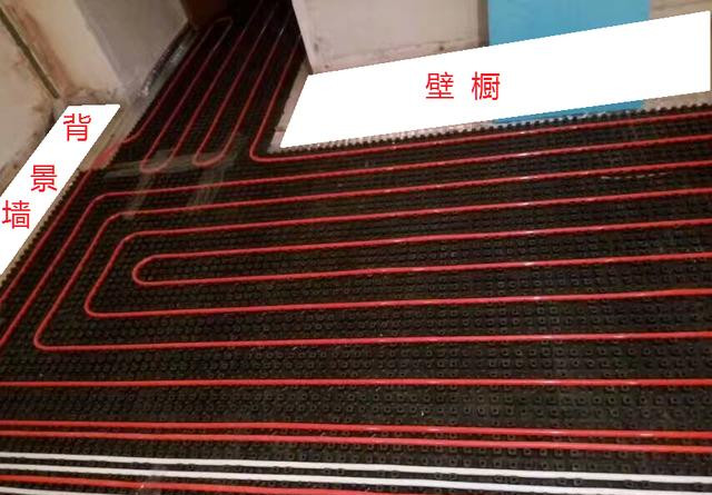 地暖施工實例圖之地面布置配合