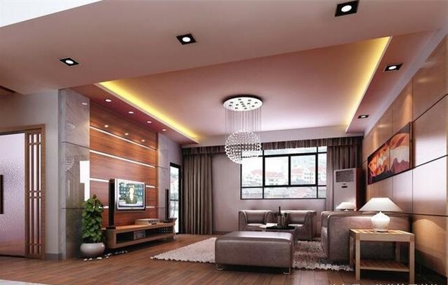 客廳吊頂裝修設計，裝修漂亮吊頂