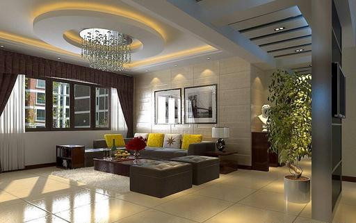 客廳吊頂裝修設計，裝修漂亮吊頂